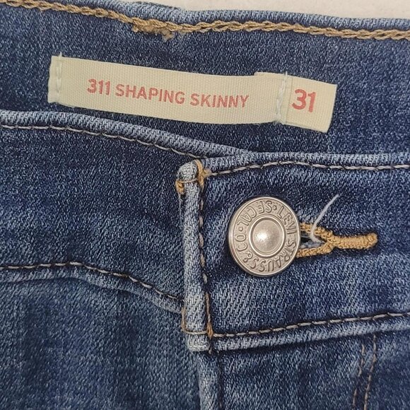 Levi's 311 Shaping Skinny Cut Capri jeans with raw hem w31xL28" #skinnyjeans - Picture 2 of 6